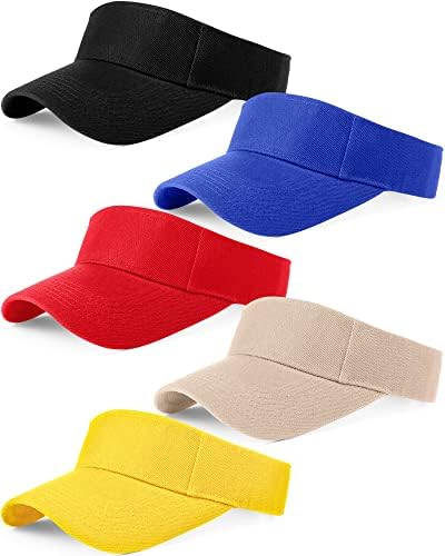 5 יחידות ספורט מגן שמש כובעי מגן נשים גברים גולף מגני כובע לגברים מתכוונן מגן כובע ספורט מגן כובע לגברים נשים