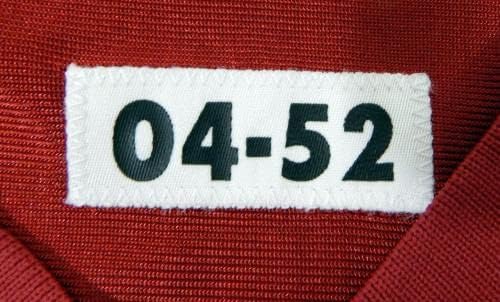 2004 סן פרנסיסקו 49ers Blank משחק הונפק אדום ג'רזי 52 DP34698 - משחק NFL לא חתום בשימוש בגופיות