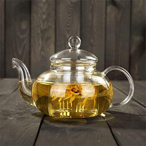 סיר תה פרח עמיד בפני חום, סיר תה, קומקום פרחי בקבוק מעשי עם קפה צמחי צמחי צמחים עלה תה.