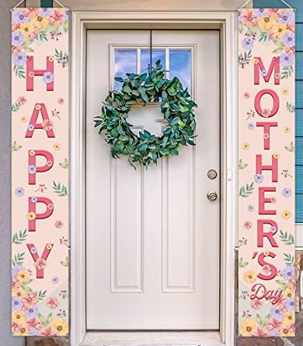 יום אמהות יום מרפסת מרפסת מאושרת דלת יום אמהות תלויה רקע באנר ליום האמהות, יום הולדת אמא
