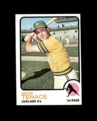 Gene Tenace יד חתמה על 1973 Topps Oakland Athlogglic