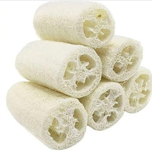 6 יחידות/אריזה של לופאה אורגנית לופה ספא פילינג פילינג מגרד טבעי לופה שטיפת גוף שטיפת גוף הסר עור מת מתוצרת סבון.