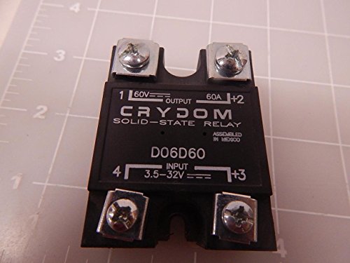 Crydom D06D60 SSR, הר לוח, 60VDC, 32VDC, 60A