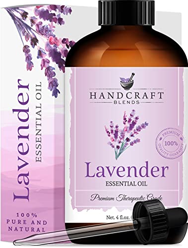 סט שמן אתרי של Lavender Lavender and Peppermint שמן שמן אתרי - ענק 4 fl. עוז - שמנים אתרים טהורים וטבעיים - ציון טיפולי פרימיום עם