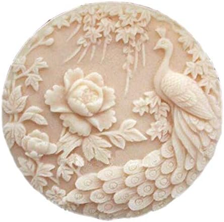 תבניות סבון סיליקון של ציפור טווס תבניות סבון לסבון להכנת תבניות סיליקון לסבונים DIY מלאכה בעבודת יד סבון נר שרף עובש שרף