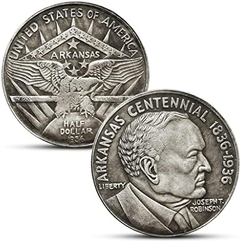1936 רובינסון ארקנסו חצי דולר אוסף מטבעות מלאכה למזכרת זרה
