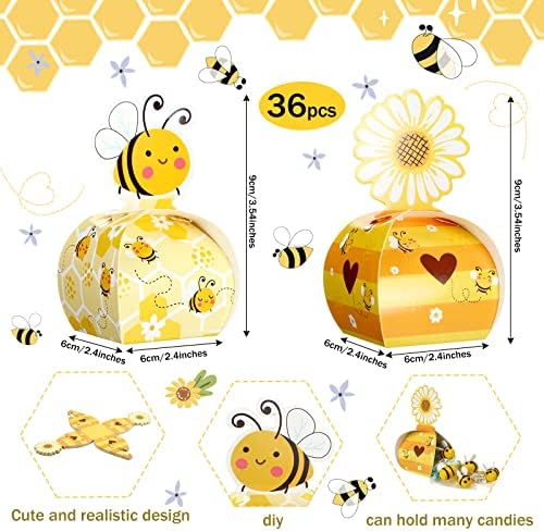 36 מחשבים דבש דבש דבורה קופסאות ממתקים קופסאות מתנה דבורה קופסאות חמניות פינוק קופסאות דבורה קופסאות מסיבות דבורה טובות דבורה מסיבת דבורה