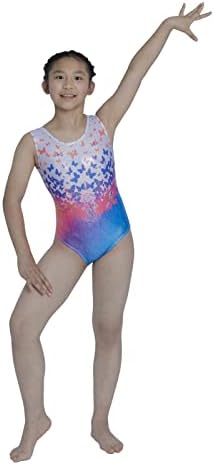 אוסבה התעמלות בגדי גוף עבור בנות ניצוץ מקשה אחת חדש גיאומטריה עיצוב ריקוד אתלטי בגדי גוף 2-14 שנים