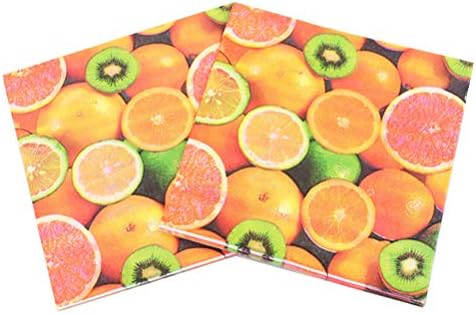 100 חבילות קיץ מפלגת נייר מפיות מפיות קוקטייל הוואי מפיות מפיות דו-שכבותיות מפיות נייר חד פעמי