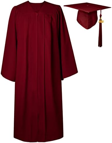 כובע ושמלת סיום מט בוגר 2023 סט בתפזורת עם ציצית לתיכון ולמכללה 12 צבעים