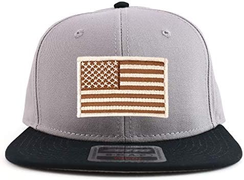 צבא מדברי דגל אמריקאי דגל אמריקאי גודל נוער גודל כותנה מעולה כובע סנאפבק שטוח