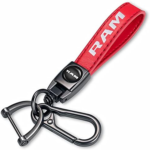Tsisun חליפת מחזיק מפתחות של מכונית עור מקורית לשרשרת מפתח RAM משפחת Keyring נוכחת לגבר ואישה