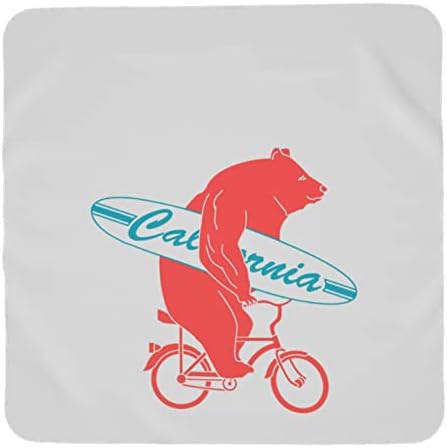 דוב קליפורניה רכיבה על אופניים שמיכה לתינוקות מקבלת שמיכה לתינוקות לכיסוי יילודים עטיפת פעוטון