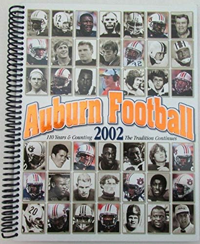 מדריך מדיה כדורגל Auburn Tigers 2002 - 110 שנים 157133 - תכניות מכללות