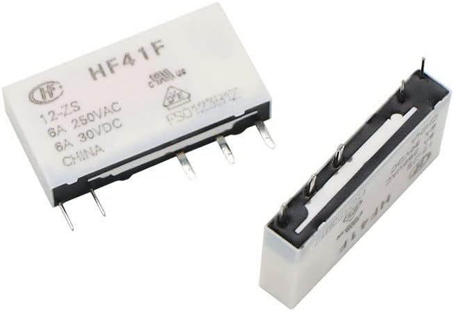 HF41F 12V 24V משולב PCB Mount Power ממסר עם ממסר מתח ממסר מודול ממסר מגע SET DIN מסילה מתג SSR AC ל- DC 1PCS