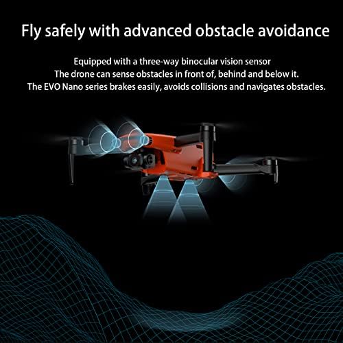 Autel Robotics Evo Nano Drone 249 גרם מזלט מתקפל אולטרה-אור, זמן טיסה 28 דקות, CMOs 1/2 אינץ