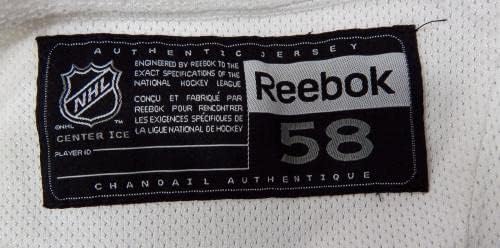 משחק ריינג'רס בניו יורק השתמש בתרגול לבן ג'רזי ריבוק NHL 58 DP29944 - משחק גופיות NHL משומשות