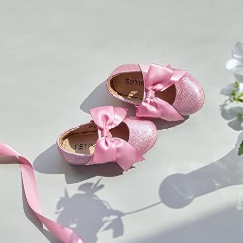 אסטין מרי ג ' יין דירות לילדים קטנים פעוט תינוק בנות נוצץ שמלת נסיכת בלט נעליים